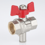 Кран шаровой для подключения датчика температуры