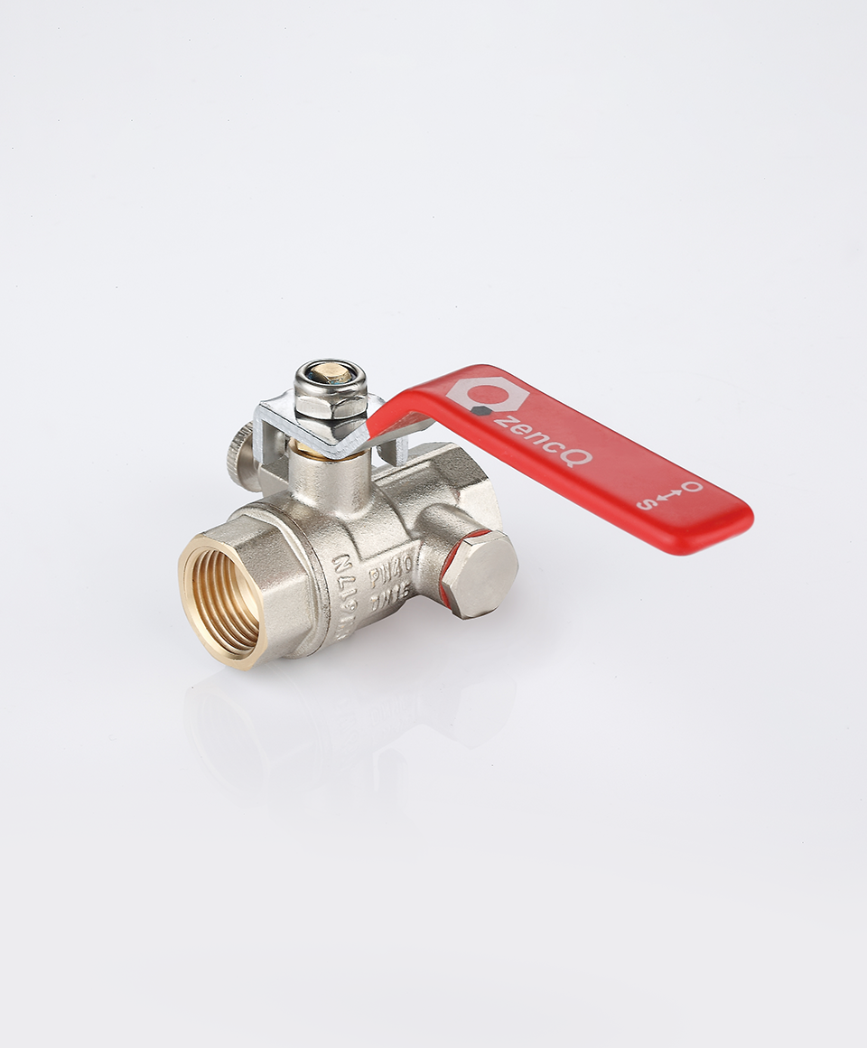 Ball valve with drain and air vent