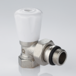 Manual radiator valve angle