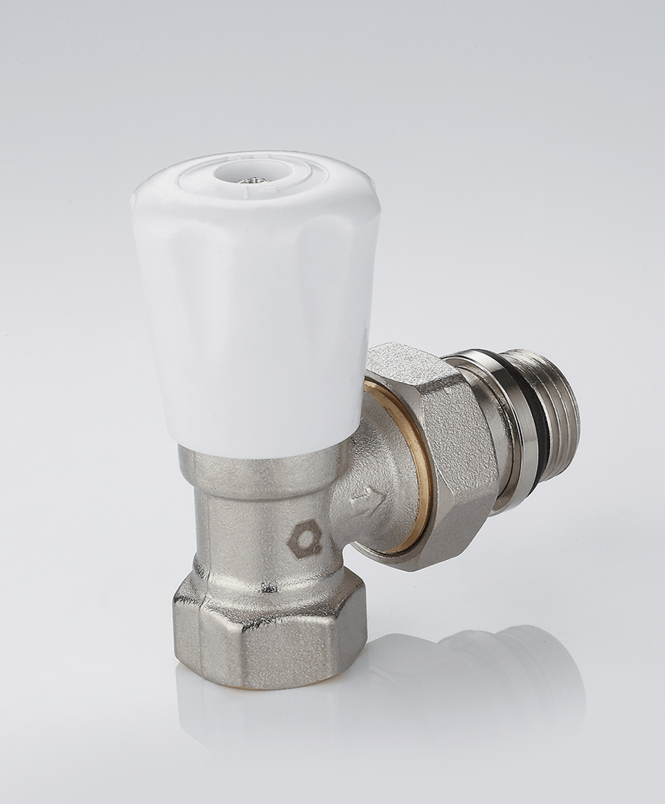 Manual radiator valve angle