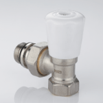 Manual radiator valve angle