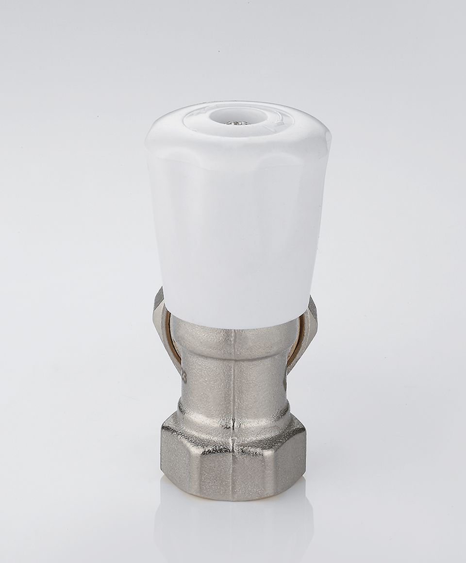 Manual radiator valve angle