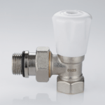 Manual radiator valve angle