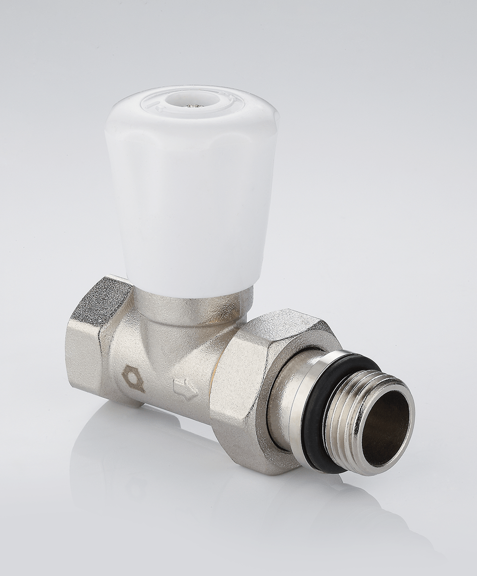 Manual radiator valve straight
