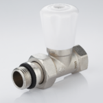 Manual radiator valve straight
