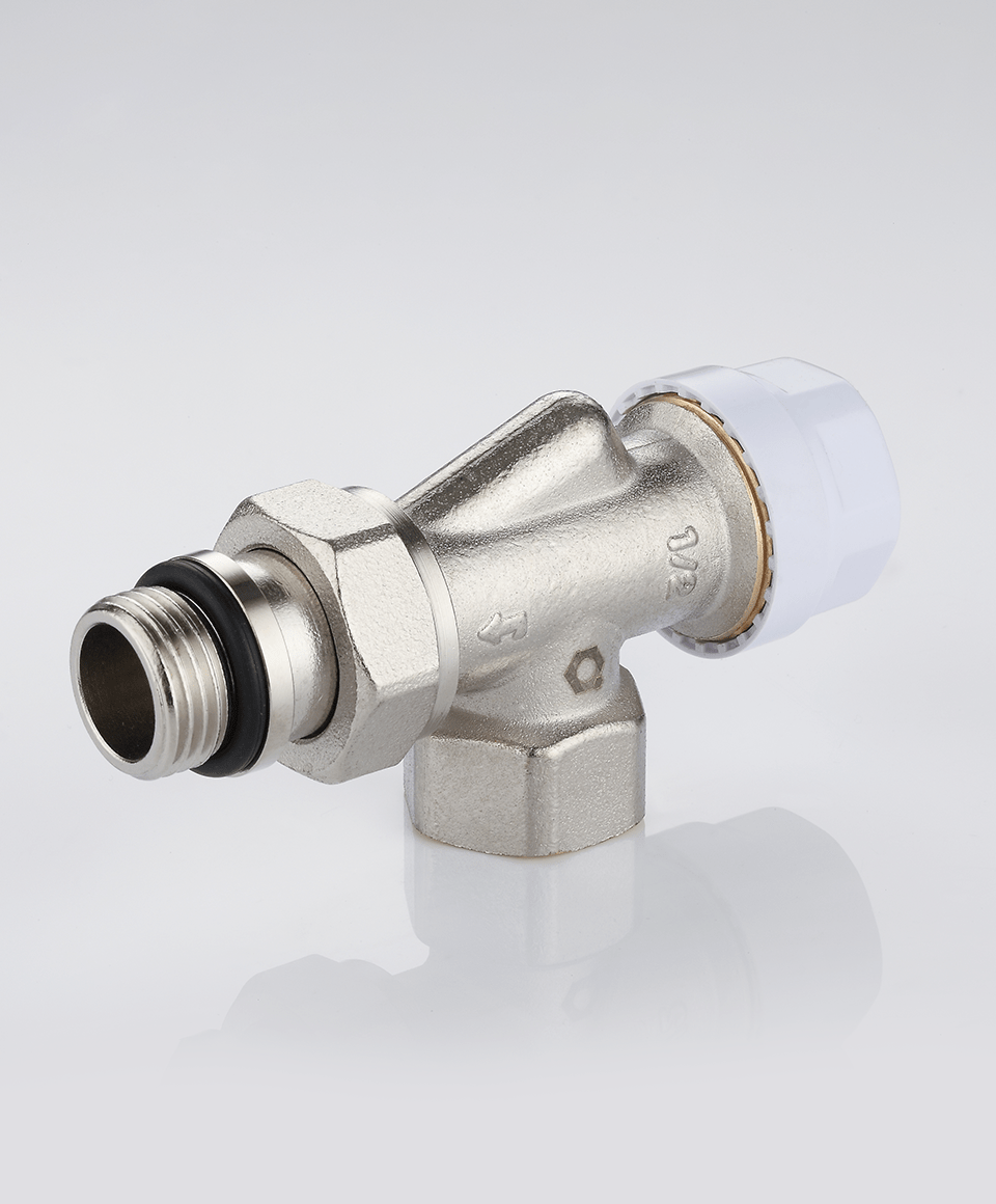 Thermostatic valve axial