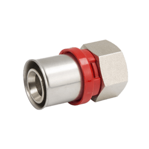 Female straight press fitting